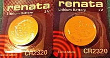 BATERÍAS RELOJ RENATA CR2320 2320 (2 piezas) Nuevo Embalaje Vendedor Autorizado