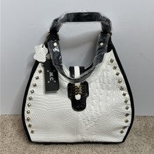 MC Blanco Mediano PVC Mensajero Bolso Cartera Bolso Nuevo con Etiquetas