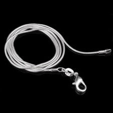CADENA SERPIENTE PLATA DE LEY 925 REAL CADENA PLATA SEÑORA NIÑOS 55 cm