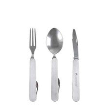 Juego de cubiertos plegables Lifeventure utensilios de camping compactos de acero inoxidable