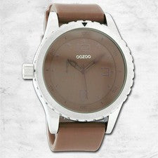 Oozoo Reloj De Pulsera Unisex Serie Vintage Analógico De Cuero Marrón UOC3677A