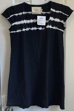 Vestido de felpa negro Malibu Society para mujer de diseñador nuevo con etiquetas XS venta al por menor $134.00