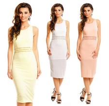 Vestido de mujer verano sin mangas hasta la rodilla lentejuelas vestido de noche vestido informal J148