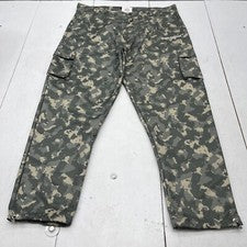 Pantalones Jogger BooHoo HOMBRE Urban Verde Tejido Camuflaje Carga Hombres Talla 3XL 40 x 28 NUEVOS*