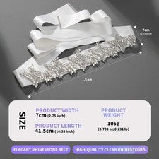 Cinturón de cintura de pedrería de moda para mujer para vestido de noche fiesta vestido formal