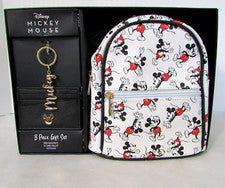 Disney Mickey Mouse Mini Mochila Portatarjetas Llavero 3 piezas Juego en Caja Nuevo con Etiquetas