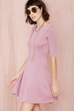 Mini Vestido Nasty Gal Para Mujer Rosa Tejido Espalda Baja Take Turns Talla S