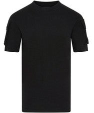 Camiseta táctica Kombat UK negra de carga de combate para hombre camiseta estilo militar ejército