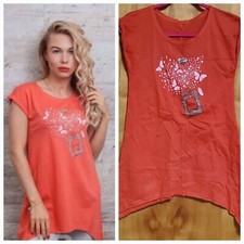 TOP MUJER MODA NARANJA VERANO