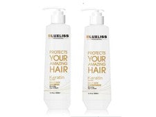 Champú y acondicionador Luxliss Keratin cuidado diario 16,9 oz Duo hidratante
