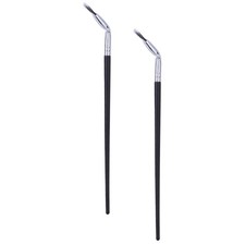 2 Piezas Cepillos Curvos Abanico Pestañas Pinceles Maquillaje Cejas Herramientas de Belleza