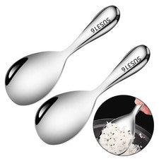 Cuchara de arroz de acero inoxidable antiadherente para servir utensilios de cocina 2 piezas