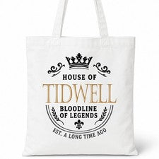 Bolso Shopper Casa Of Algodón Apellido Familiar TIDWELL