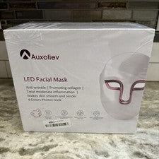 ☂️Auxoliev Mascarilla LED Terapia de Luz,LED Mascarilla Facial Cuidado de la Piel SELLADA☂️