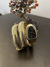 Orologio Donna Serpente Tubogas Quadrante Nero e Strass-Nuovo✨