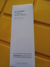 1 suero facial facial con vitamina C brillante Global Beauty Care 1 fl oz cada uno