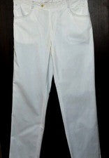 Pantalones Messori Hombre Algodón Blanco Italia Talla US 40 EU 56