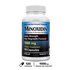 Tratamiento capilar Mino 1000 mg regeneración 120 tabs fuerza extra hombres mujeres