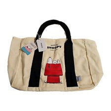 Bolso de Mano Pequeño de Lona Peanuts Snoopy Red Doghouse de Miniso