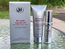 LIFTING FACIAL BI CAPA CUIDADO SERIO DE LA PIEL - Tratamiento de belleza de dos partes - ¡Nuevo en caja!