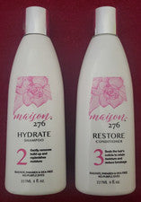 Maison 276 Cuidado del cabello_Paquete de 2 piezas_#2 Champú hidratante_#3 Restaurar acondicionador
