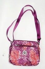 BOLSO BANDOLERA ajustable multicolor baggallini para mujer con correa floral de nailon