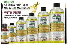 Aceite de ricino 100% orgánico puro para pestañas ❤️ Cejas crecimiento del cabello cuidado corporal 🙂✅