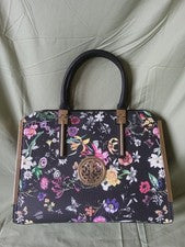Maletín de cuero sintético para mujer Dasein Moda Trabajo Bolso de mano Cartera Bolso de mano Negro