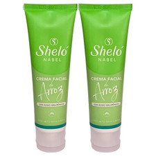 Crema Facial de Arroz con Acido Hialurónico, 3.38 fl Oz, Shelo NABEL.
