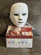 Mascarilla facial terapia de luz LED 7 en 1. Antienvejecimiento/Cuidado del acné/Rejuvenecimiento de la piel.
