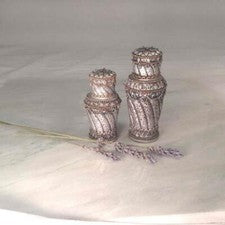 Botella de aceite PERFUME de vidrio importado plateada 6 ml. Viaje recargable