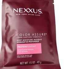Mascarilla hidratante profunda Nexxus Color Assure 1,5 oz máscara acondicionadora para el cuidado del cabello 4 PK