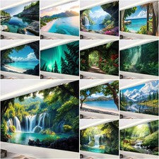 Paisaje de la naturaleza nubes tapiz colgante de pared hogar transmisión en vivo telón de fondo decoración