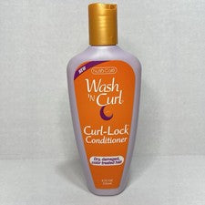 Acondicionador Wash 'N Curl Curl-Lock seco dañado color tratado cuidado Nutra 8 oz