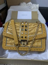 NUEVO EN CAJA 🌺 Bolso de Hombro Michael Kors Caléndula Estampado Animal Soho Tachonado 30F2G1SL7I