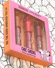 Ulta Beauty Collection Peanuts CHIC CHEEKS 3 Piezas Rubor Líquido Set *EDICIÓN LIMITADA.
