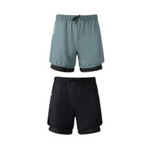 Pantalones de Correr Para Hombre Estilo Pantalones Cortos Secado Rápido Poliéster Spandex Cintura Media Alta Gimnasio