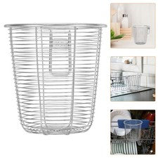 Cesta de acero inoxidable soporte para utensilios palillos lavavajillas