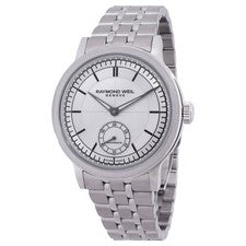 Reloj para hombre Raymond Weil Millesime automático esfera plateada 2930-ST-65001
