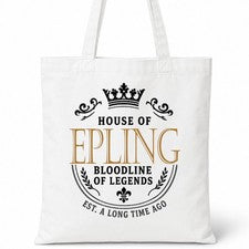 Bolso de Mano House Of EPLING Nombre Familiar Blanco Regalo de Cumpleaños