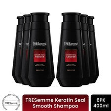 TRESemme Champú Sello de Queratina Suave Control del Frizz para el Cuidado del Cabello 400 ml, Paquete de 6