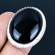 Anillo de joyería de plata esterlina 925 hecho a mano con piedras preciosas...