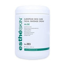 Crema de masaje facial de aloe para el cuidado europeo de la piel, 33,8 fl. oz. / 1000 ml