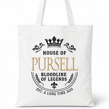 Bolso de Mano House Of PURSELL Nombre Familiar Regalo de Cumpleaños
