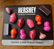 Hersheys Belleza Mezcla Maquillaje Esponjas 12 Piezas Regalo Colorido Cosmético NUEVO