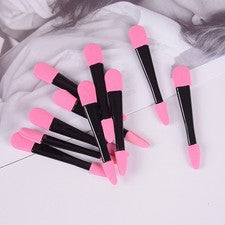 10X Aplicadores de sombra de ojos desechables de doble extremo esponja cepillo de maquillaje belleza ~ Reino Unido