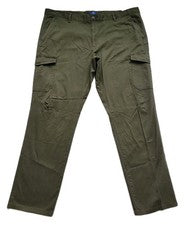 Pantalones cargo de moda para hombre 44x31 verde militar de George nuevos con etiquetas