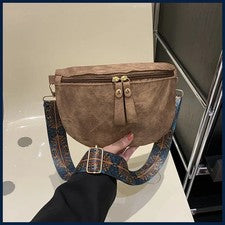 Elegante Bolso de Pecho Hobo Color Sólido Diseñador de Lujo para Mujer Cuero PU