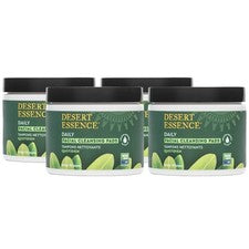 Almohadillas de limpieza facial diarias Desert Essene árbol de té australiano bruja hamamelis 50 quilates