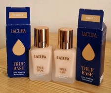 2 X Base de maquillaje de larga duración Lacura True Base tono 3 - 30 ml
